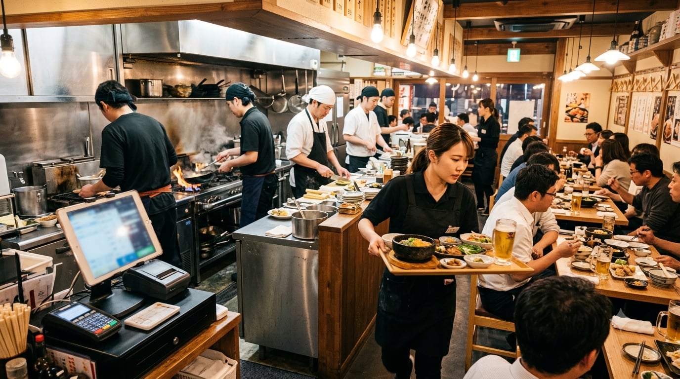飲食店の勤怠管理｜厨房とホールのシフト交代、ピークタイムでも打刻漏れを防ぐ方法